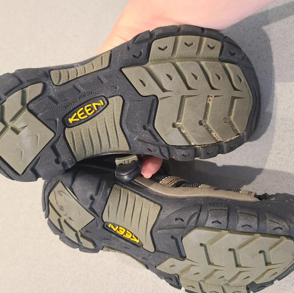 Keen Black and Green Water Shoes
